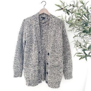 H&M Black/Grey Cardigan Sweater